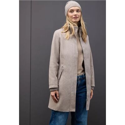 Street One Mantel mit Strickdetails - Braun - Damen Street One Mantel mit Strickdetails - Braun - Damen