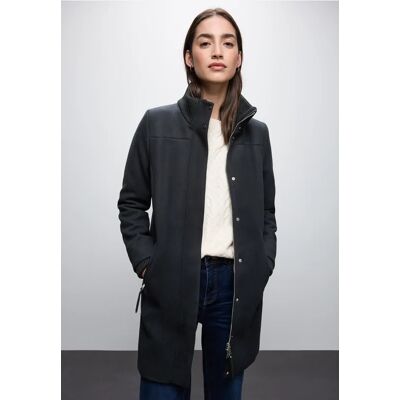 Street One Mantel mit Strickdetails - Blau - Damen Street One Mantel mit Strickdetails - Blau - Damen