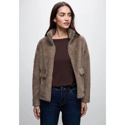 Street One Fake Fur Jacke - Braun - Damen Street One Fake Fur Jacke - Braun - Damen