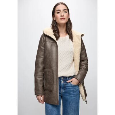 Street One Leder-Look Jacke - Braun - Damen Street One Leder-Look Jacke - Braun - Damen