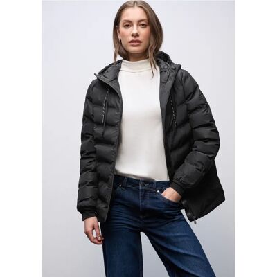 Street One Jacke mit geklebten Nähten - Schwarz - Damen Street One Jacke mit geklebten Nähten - Schwarz - Damen