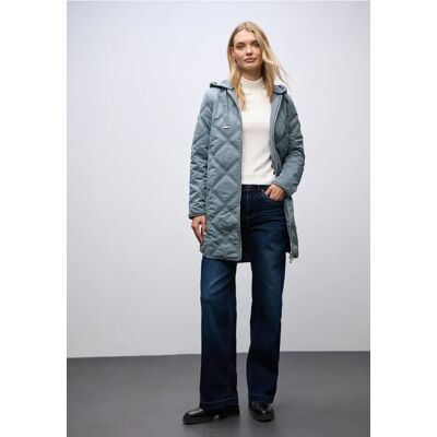 Street One Steppmantel mit Kapuze - Blau - Damen Street One Steppmantel mit Kapuze - Blau - Damen