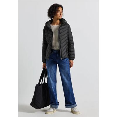 Street One Jacke mit abnehmbarer Kapuze - Schwarz - Damen Street One Jacke mit abnehmbarer Kapuze - Schwarz - Damen