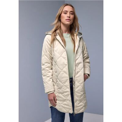 Street One Jacke mit abnehmbarer Kapuze - Beige - Damen Street One Jacke mit abnehmbarer Kapuze - Beige - Damen