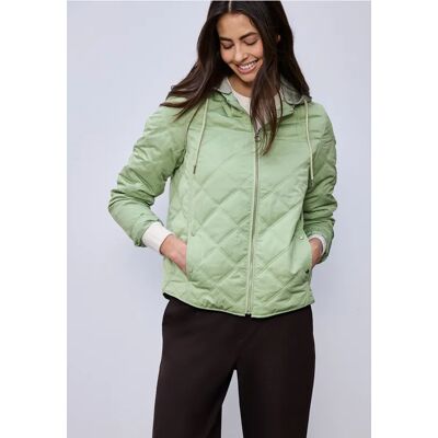 Street One Jacke mit abnehmbarer Kapuze - Grün - Damen Street One Jacke mit abnehmbarer Kapuze - Grün - Damen