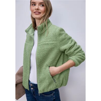 Street One Kuschelige Teddy-Jacke - Grün - Damen Street One Kuschelige Teddy-Jacke - Grün - Damen