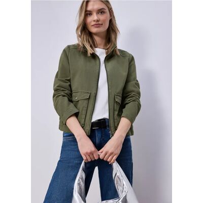 Street One Washed-Look Jacke - Grün - Damen Street One Washed-Look Jacke - Grün - Damen