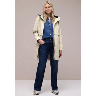 Street One Parka mit Kapuze und 2-Wege-Zipper - Beige - Damen Street One Parka mit Kapuze und 2-Wege-Zipper - Beige - Damen