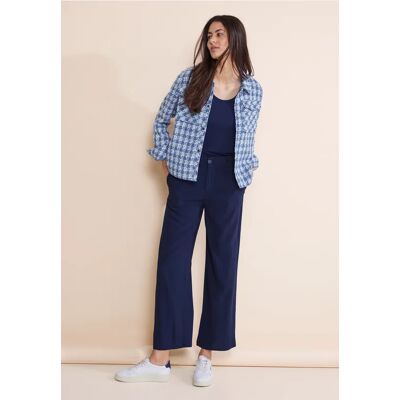 Street One Kurze Bouclé Jacke - Blau - Damen Street One Kurze Bouclé Jacke - Blau - Damen