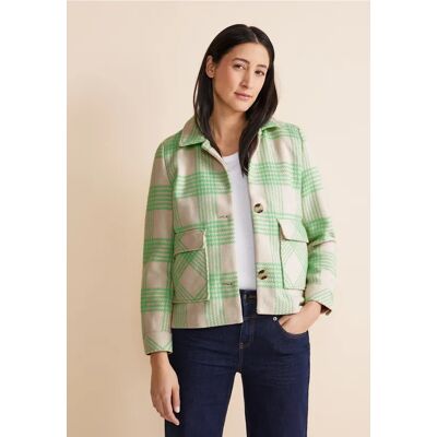 Street One Kurze Karojacke - Grün - Damen Street One Kurze Karojacke - Grün - Damen