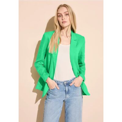 Street One Long Leinenblazer - Grün - Damen Street One Long Leinenblazer - Grün - Damen