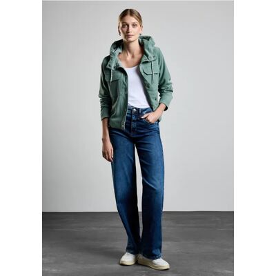 Street One Kurze Jacke mit Kapuze - Grün - Damen Street One Kurze Jacke mit Kapuze - Grün - Damen