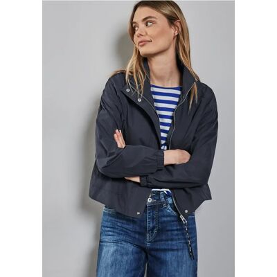 Street One Kurze Jacke mit Stehkragen - Blau - Damen Street One Kurze Jacke mit Stehkragen - Blau - Damen