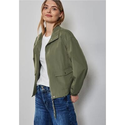 Street One Kurze Jacke mit Stehkragen - Grün - Damen Street One Kurze Jacke mit Stehkragen - Grün - Damen