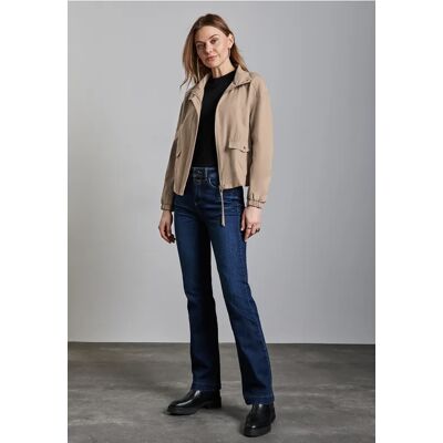 Street One Kurze Jacke mit Stehkragen - Beige - Damen Street One Kurze Jacke mit Stehkragen - Beige - Damen