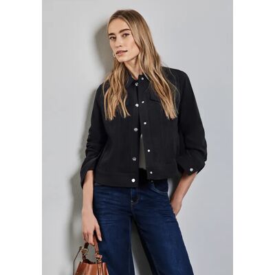 Street One Jacke in Velours-Optik - Blau - Damen Street One Jacke in Velours-Optik - Blau - Damen