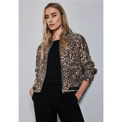 Street One Blouson mit Leo-Muster - Braun - Damen Street One Blouson mit Leo-Muster - Braun - Damen