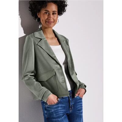 Street One Velours Jacke - Grün - Damen Street One Velours Jacke - Grün - Damen