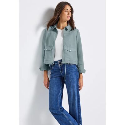 Street One Cordjacke mit Zipper - Blau - Damen Street One Cordjacke mit Zipper - Blau - Damen