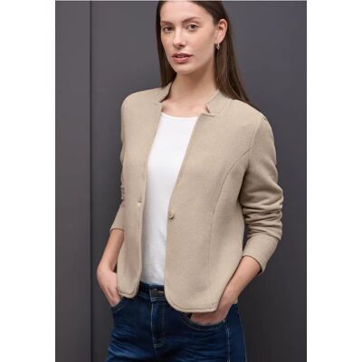 Street One Jacquard Blazer - Beige - Damen Street One Jacquard Blazer - Beige - Damen
