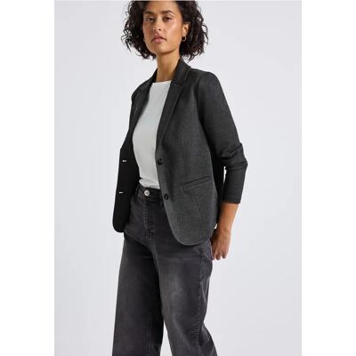 Street One Basic Piqué Blazer - Schwarz - Damen Street One Basic Piqué Blazer - Schwarz - Damen