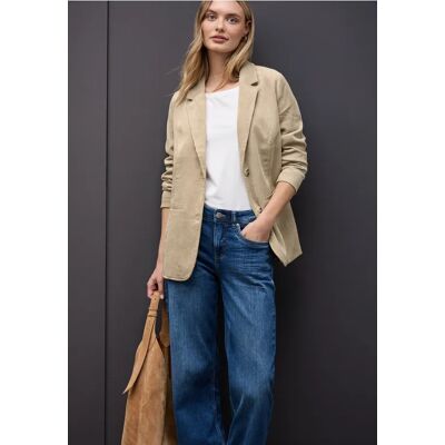 Street One Langer Cord-Blazer - Beige - Damen Street One Langer Cord-Blazer - Beige - Damen
