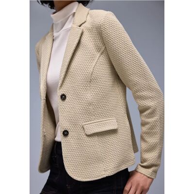 Street One Strukturblazer - Beige - Damen Street One Strukturblazer - Beige - Damen