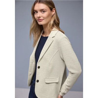 Street One Gestreifter Strukturblazer - Beige - Damen Street One Gestreifter Strukturblazer - Beige - Damen