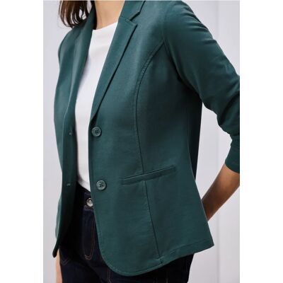 Street One Basic Blazer aus Jersey - Grün - Damen Street One Basic Blazer aus Jersey - Grün - Damen