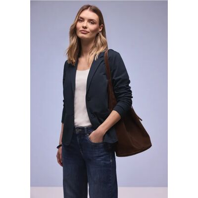 Street One Basic Blazer aus Jersey - Blau - Damen Street One Basic Blazer aus Jersey - Blau - Damen