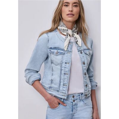 Street One Jeansjacke mit Brusttaschen und Knöpfen - Blau - Damen Street One Jeansjacke mit Brusttaschen und Knöpfen - Blau - Damen