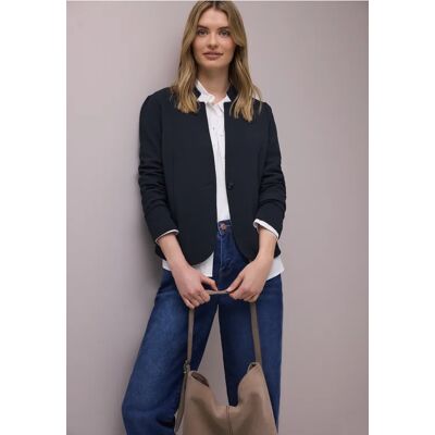 Street One Blazer aus Jersey mit Struktur - Blau - Damen Street One Blazer aus Jersey mit Struktur - Blau - Damen