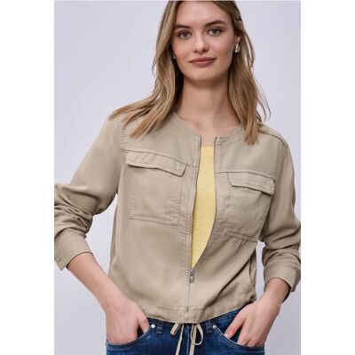 Street One Jacke im Washed-Look mit Tunnelzug - Beige - Damen Street One Jacke im Washed-Look mit Tunnelzug - Beige - Damen