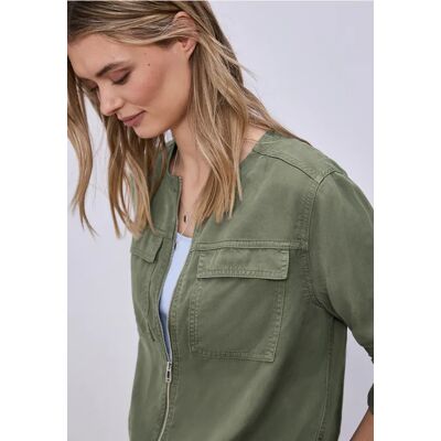 Street One Jacke im Washed-Look mit Tunnelzug - Grün - Damen Street One Jacke im Washed-Look mit Tunnelzug - Grün - Damen