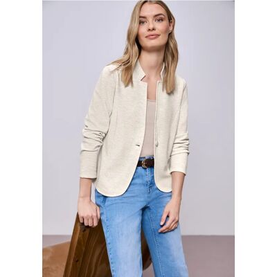 Street One Blazer mit Struktur aus Jersey - Beige - Damen Street One Blazer mit Struktur aus Jersey - Beige - Damen