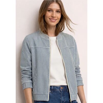 Street One Jeans Blouson mit Reißverschluss - Blau - Damen Street One Jeans Blouson mit Reißverschluss - Blau - Damen