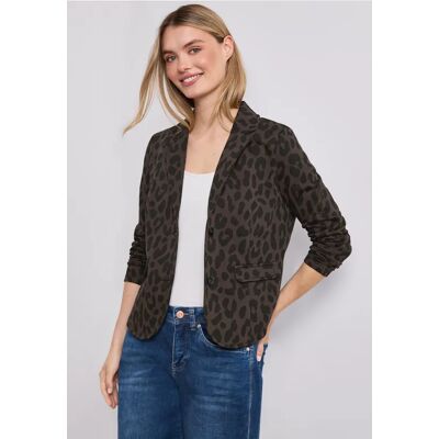 Street One Blazer mit Reverskragen und Leo-Muster - Braun - Damen Street One Blazer mit Reverskragen und Leo-Muster - Braun - Damen