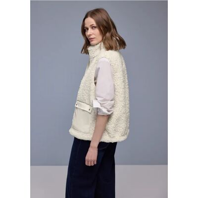 Street One Weste mit Patch Pockets - Weiß - Damen Street One Weste mit Patch Pockets - Weiß - Damen