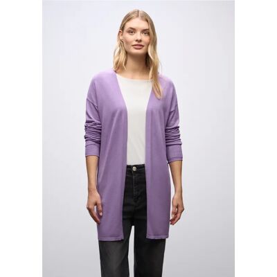 Street One Langer Feinstrickcardigan - Lila - Damen Street One Langer Feinstrickcardigan - Lila - Damen