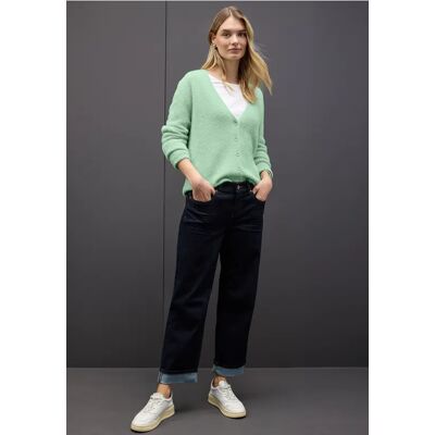 Street One Kuscheliger V-Neck Cardigan - Grün - Damen Street One Kuscheliger V-Neck Cardigan - Grün - Damen