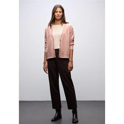 Street One Cardigan mit Kontrastdetails - Rosa - Damen Street One Cardigan mit Kontrastdetails - Rosa - Damen