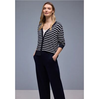Street One Gestreifter Cardigan - Blau - Damen Street One Gestreifter Cardigan - Blau - Damen