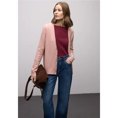 Street One Kuscheliger V-Neck Cardigan - Rosa - Damen Street One Kuscheliger V-Neck Cardigan - Rosa - Damen