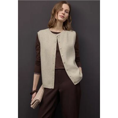 Street One Kuschelige Weste - Beige - Damen Street One Kuschelige Weste - Beige - Damen