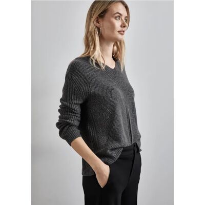 Street One Struktur-Pullover - Grau - Damen Street One Struktur-Pullover - Grau - Damen