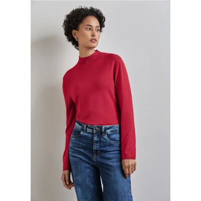 Street One Basic Rollkragen-Pullover - Rot - Damen Street One Basic Rollkragen-Pullover - Rot - Damen