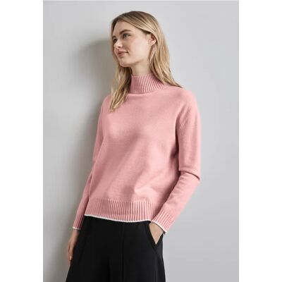 Street One Pullover mit Stehkragen - Rosa - Damen Street One Pullover mit Stehkragen - Rosa - Damen