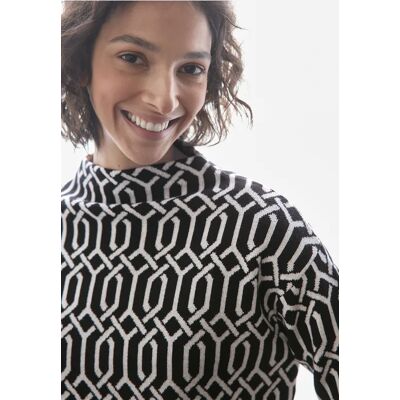 Street One Jaquard Pullover - Schwarz - Damen Street One Jaquard Pullover - Schwarz - Damen