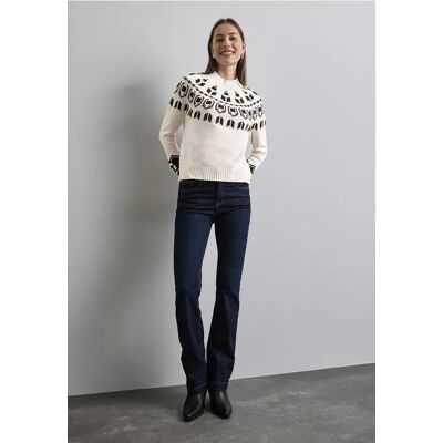 Street One Jaquard Pullover - Weiß - Damen Street One Jaquard Pullover - Weiß - Damen