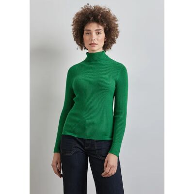 Street One Basic Rollkragen-Pullover - Grün - Damen Street One Basic Rollkragen-Pullover - Grün - Damen